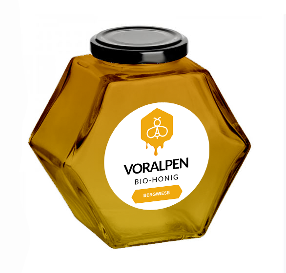 Bio-Imkerei am Gerichtsberg Produkt-Beispiele Voralpen Bio Honig Bergwiese