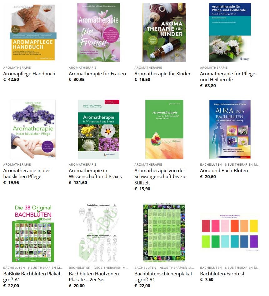 BaBlü® Akademie & Onlineshop - für ganzheitliche Gesundheit Produkt-Beispiele Literatur, Bücher, Karten-Sets, Plakate