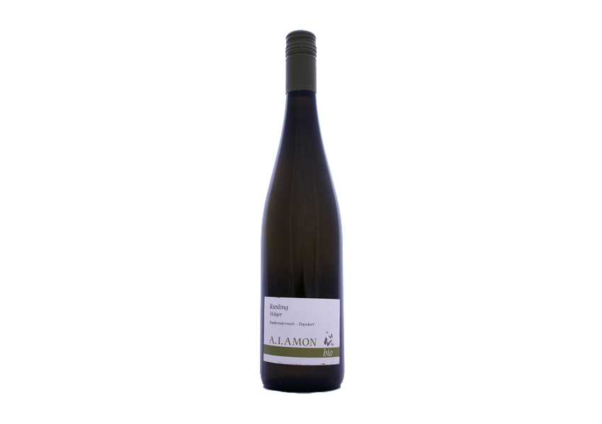 Bio Weinbau AMON Produkt-Beispiele Riesling Holger 2022