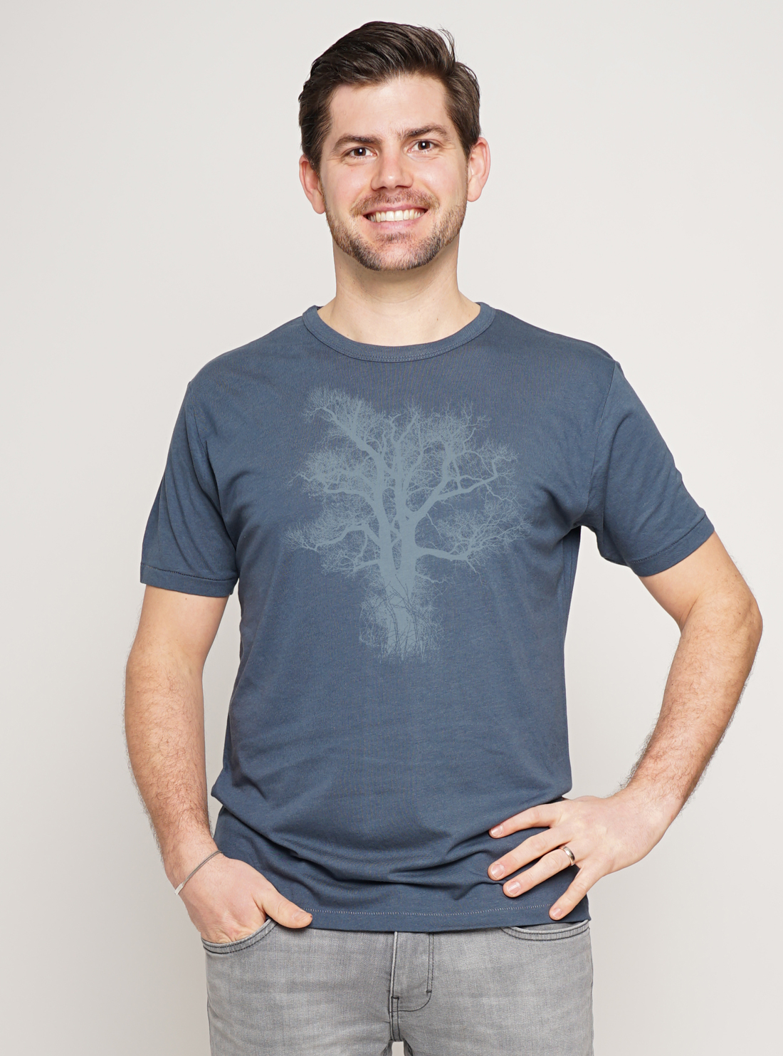 Peaces Biomode Produkt-Beispiele Bambus Shirt Herren Chestnut