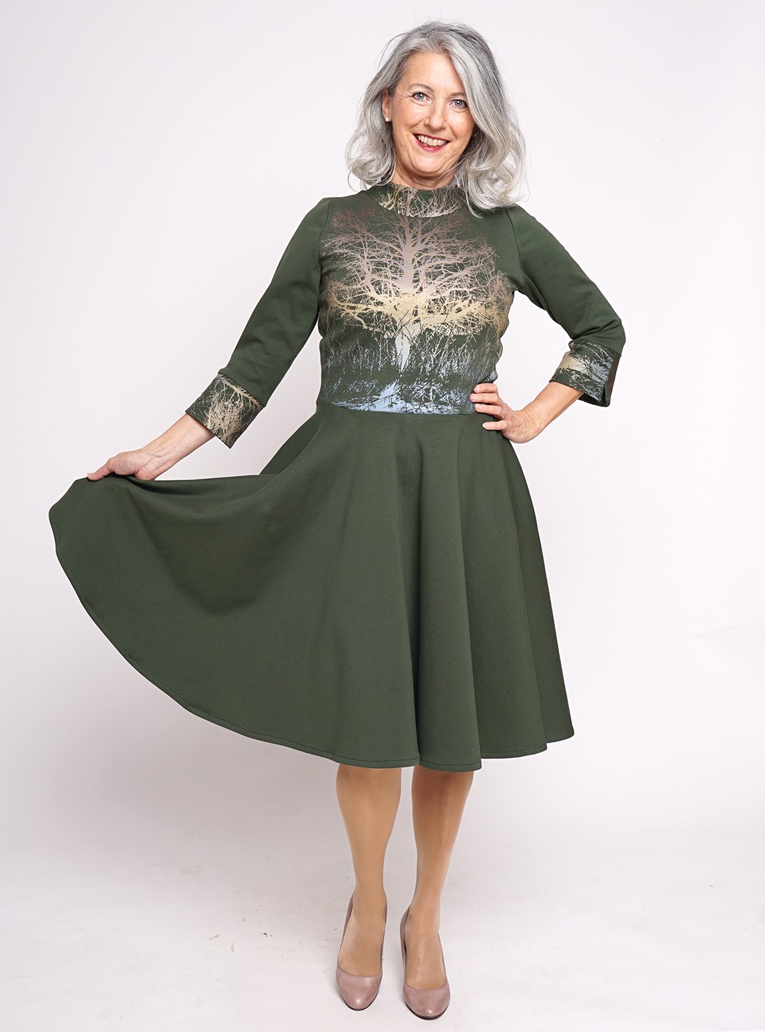 Peaces Biomode Produkt-Beispiele Tanzkleid Baumgeschwister in Grün