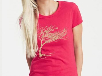 Peaces Biomode Produkt-Beispiele Bio-Damen-T-Shirt Windy Tree