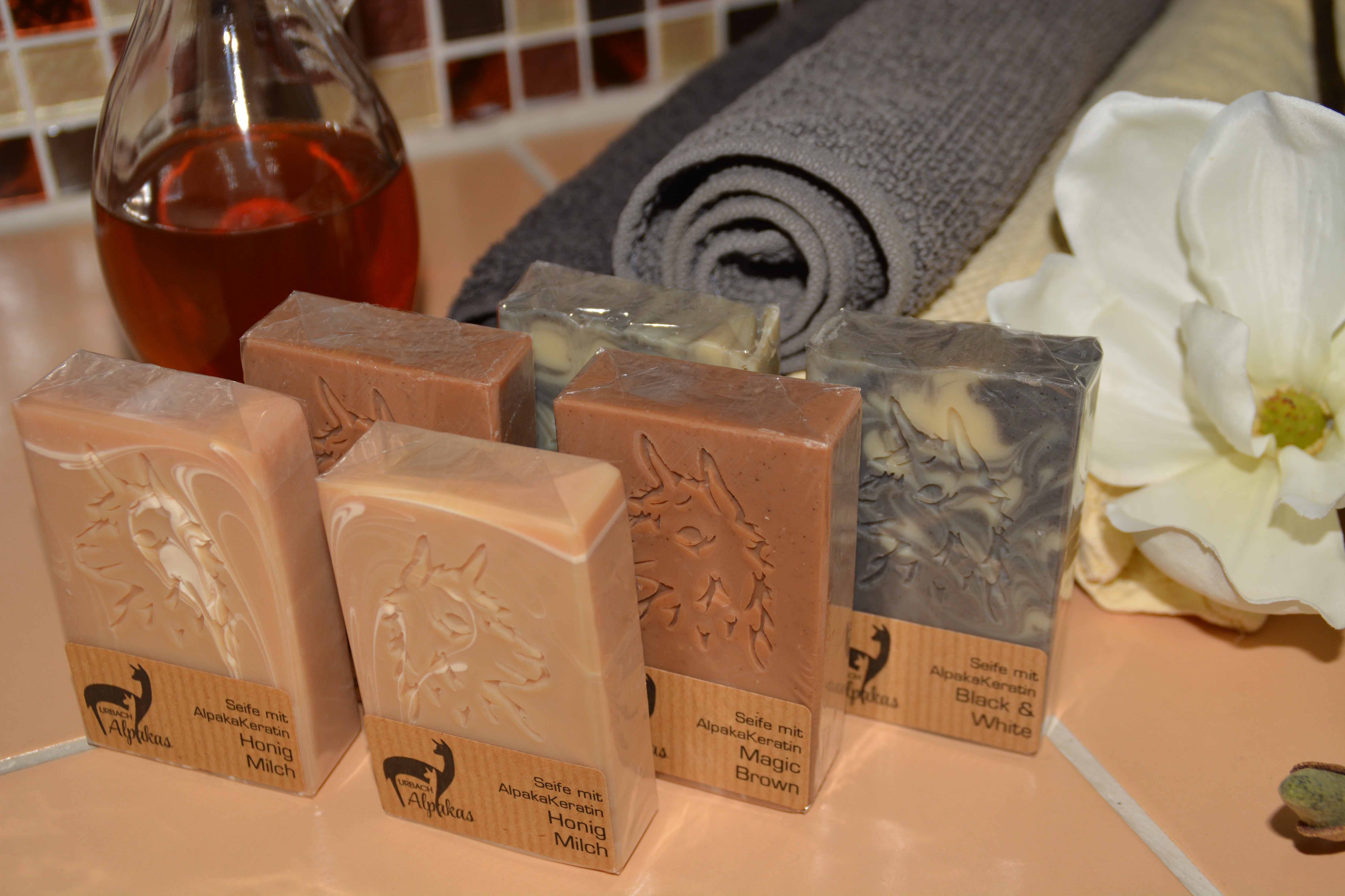 Urbach Alpakas Produkt-Beispiele Alpaka-Keratinseife