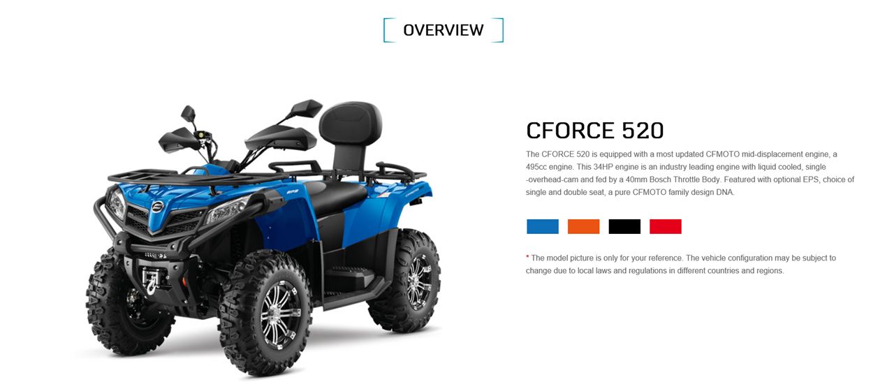 Holleis Handels-GmbH Produkt-Beispiele CF-Moto ATV