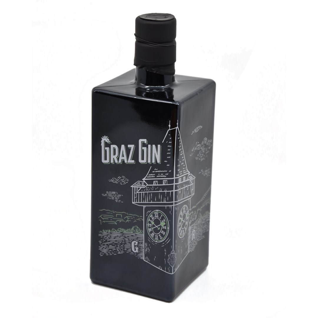 Dr. BOTTLE drink.dress.deko Produkt-Beispiele Graz Gin 42,1% Vol. 0,5l