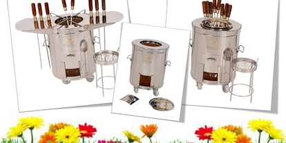 Händler - überwiegend regionale Produkte - Traunviertel - Tandoor-Öfen sind eine echte Bereicherung für jeden Grillfan, Hobbykoch, Gastronomen oder Liebhaber der indischen Küche! Mit verschiedenstem Zubehör kann man nach Lust und Laune den Menüplan zusammenstellen! Ob Fleisch, Fisch, Meeresfrüchte, Gemüse, Obst, Eintöpfe, gedünstete Beilagen, Fladenbrot, Schwarzbrot oder Pizza: das so typische Tandoori-Aroma überzeugt ausnahmslos! - Tandoori World