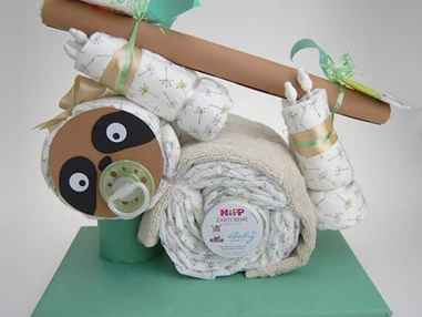 Unternehmen: Windeltorte Faultier - Babybär Kollektion