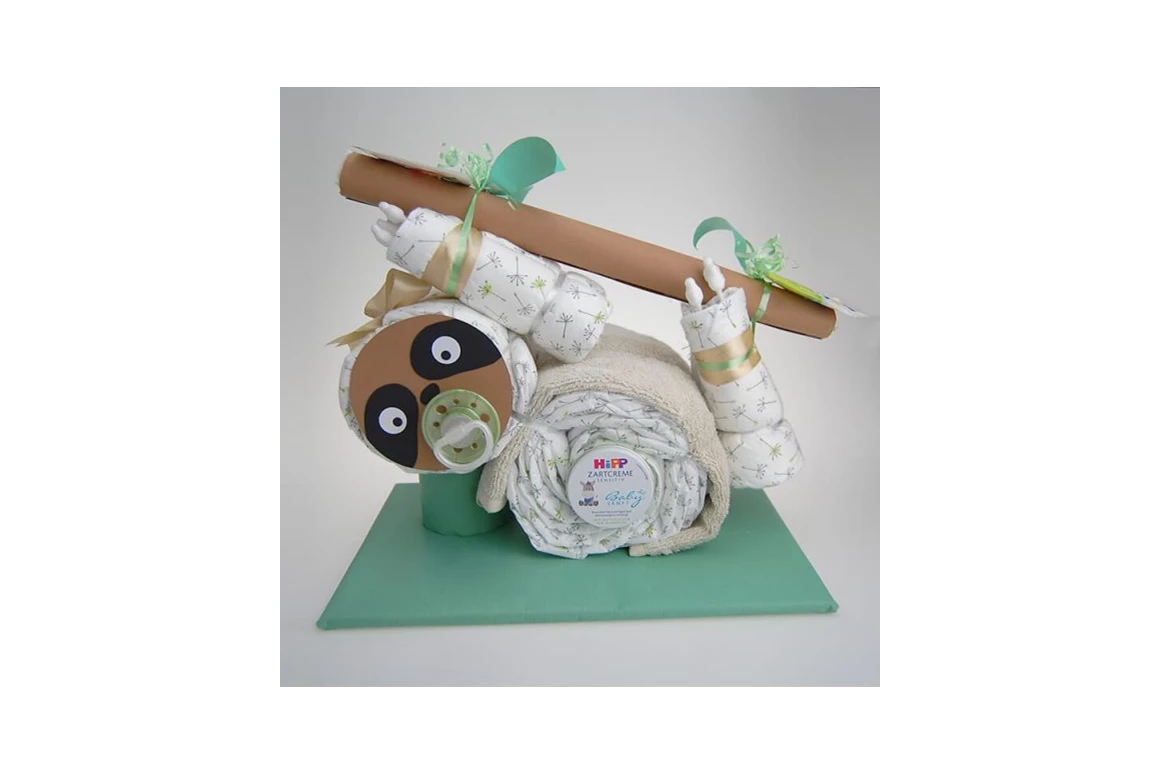 Unternehmen: Windeltorte Faultier - Babybär Kollektion