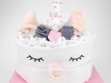 Unternehmen: Windeltorte Einhorn - Babybär Kollektion