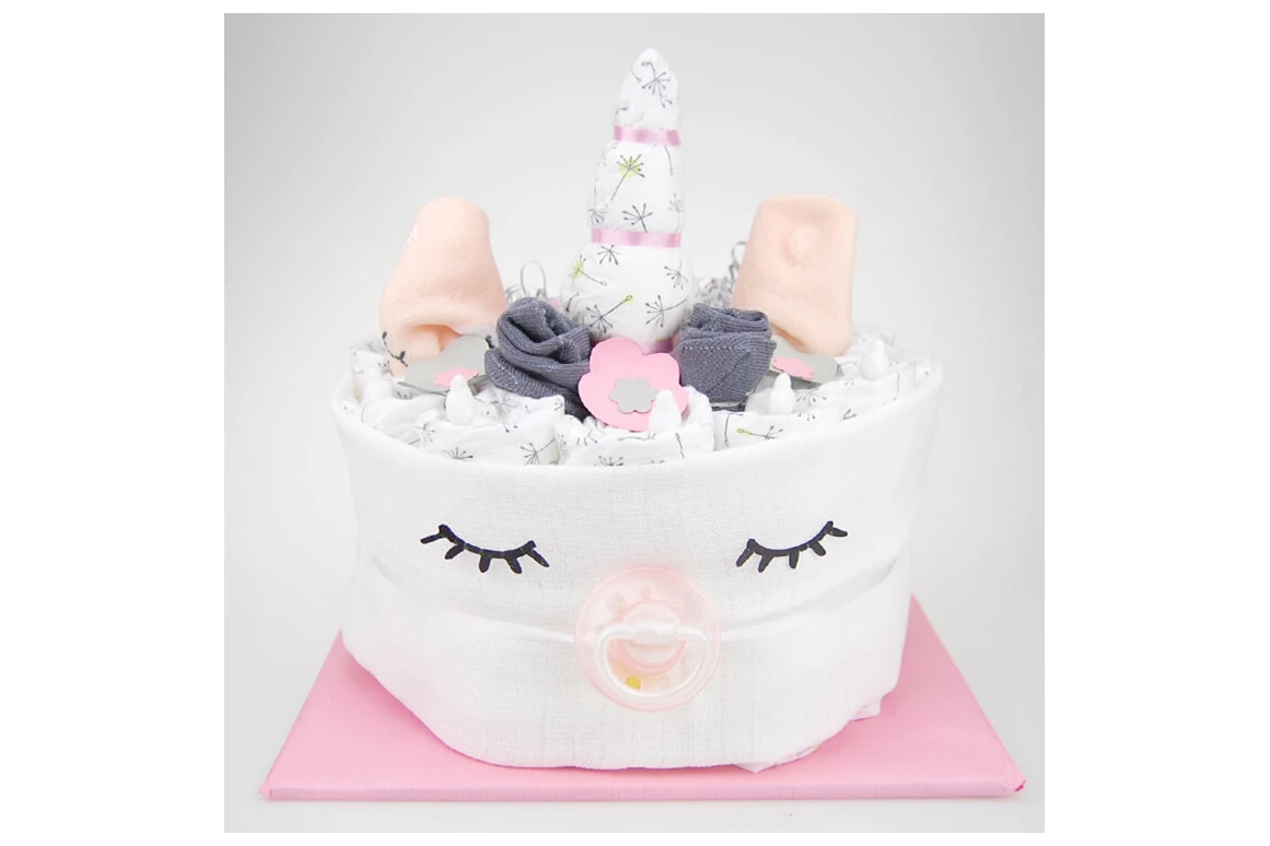Unternehmen: Windeltorte Einhorn - Babybär Kollektion