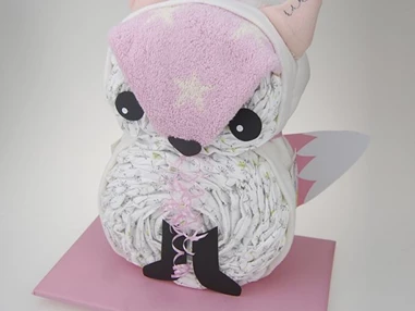 Unternehmen: Windeltorte Fuchs (Mädchen / Junge / Neutral möglich) - Babybär Kollektion