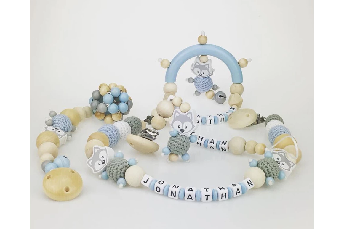 Unternehmen: Diverse Fädelartikel für die Babys und Eltern - personalisiert bestellbar. - Babybär Kollektion