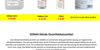 Händler - PLZ 4840 (Österreich) - Desinfektionsmittel  - BUBNA Systeme