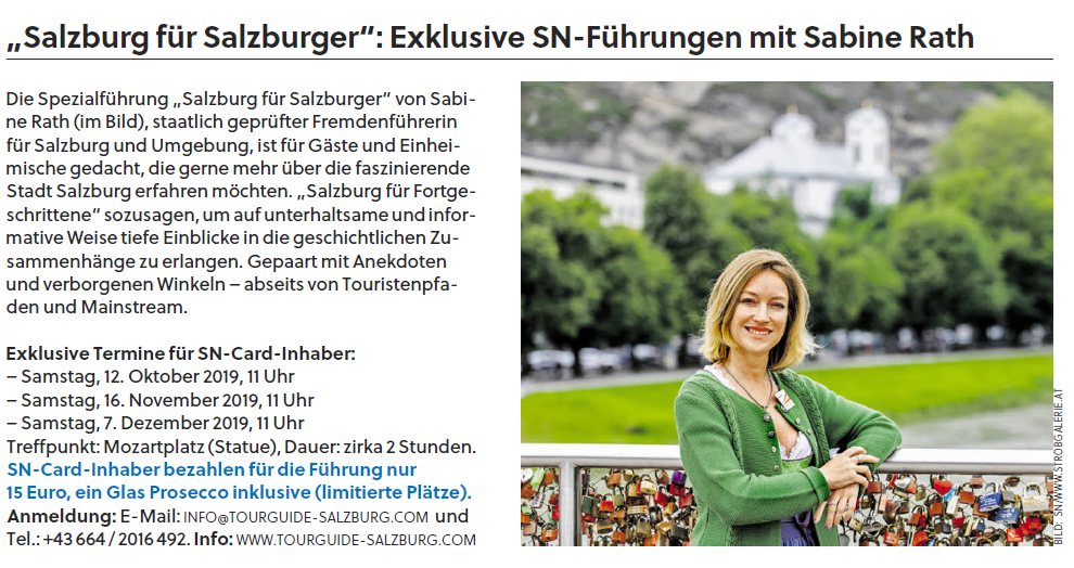 Unternehmen: Salzburg Stadtführungen