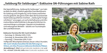 Händler - PLZ 5161 (Österreich) - Salzburg Stadtführungen