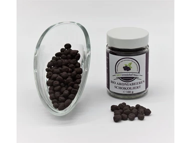 Unternehmen: BIO Aroniabeeren schokoliert Zotter 100 g - BIO Aroniahof Mayr
