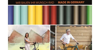Händler - PLZ 5161 (Österreich) - Ihr persönliches Wunschrad von Velo de Ville - frei konfigurierbar!
Wählen Sie Ihre Ausstattung und passen Sie Ihr Fahrrad oder E-Bike Ihren individuellen Bedürfnissen an.
Konfigurieren unter www.velo-de-ville.com/de/fahrrad-konfigurator und bei Happy Bike bestellen! - Happy Bike Buchner GmbH