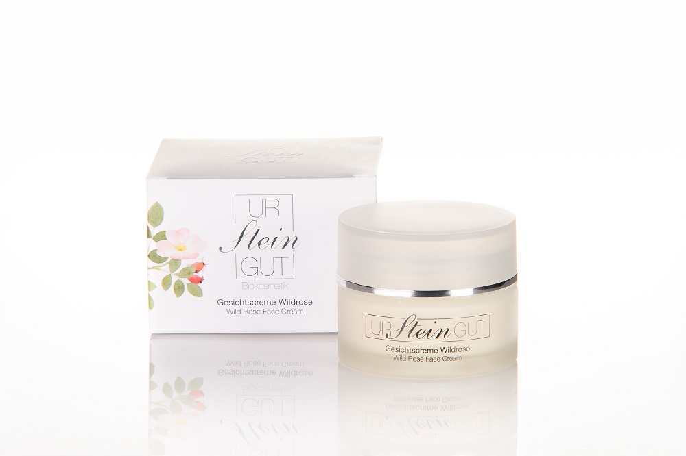 Ursteingut® Biokosmetik Produkt-Beispiele Ursteingut® Bio Gesichtscreme Wildrose