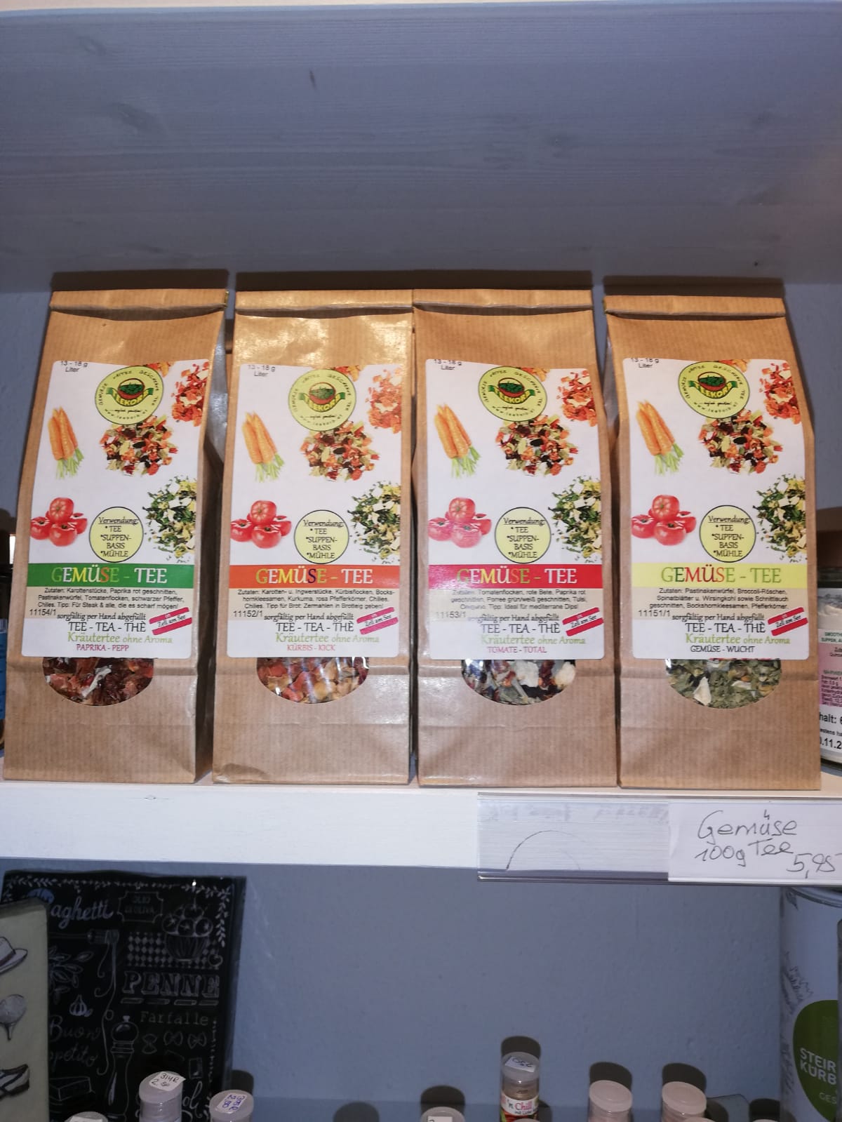 Teekorb Saalfelden  Produkt-Beispiele Kaffe,Tees,Gewürze