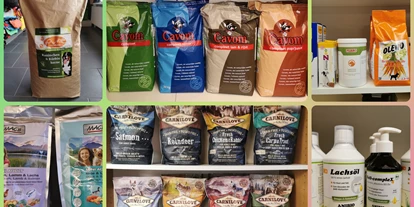 Händler - Ludesch - Diverse Hundefutter Sorten:
Belcando, Macs, Pure, Cavom, Escapure, Doby - Tamaras Hundekörble