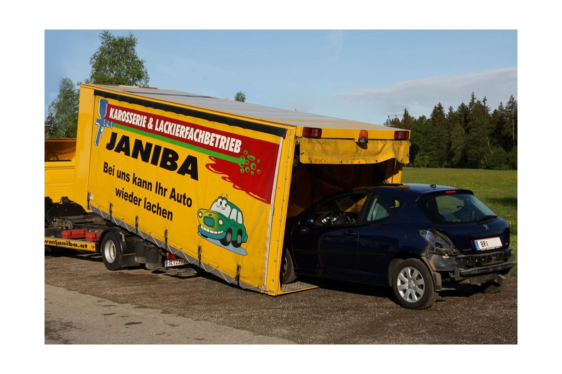 Unternehmen: Hol- und Bring-Service - JANIBA Karl GesmbH Karosserie- und Lackierfachbetrieb