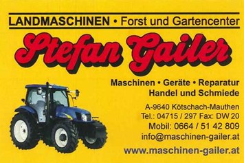 Unternehmen: Landmaschinen, Forst und Gartencenter - Stefan Gailer