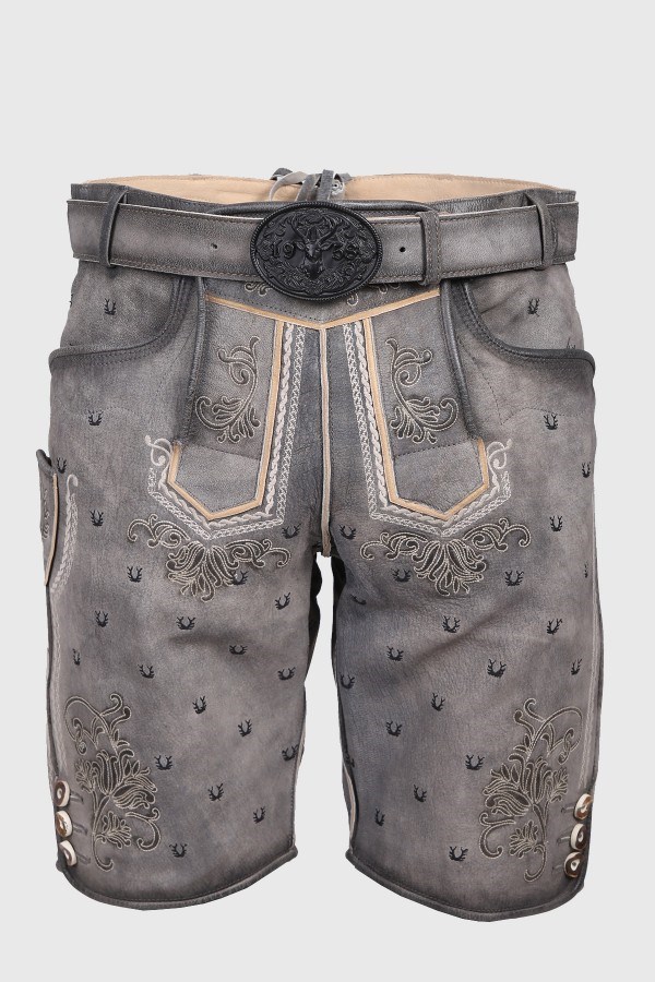 TRACHTEN KAISER Mode Manufaktur Produkt-Beispiele Lederhose Harvey mit Gürtel