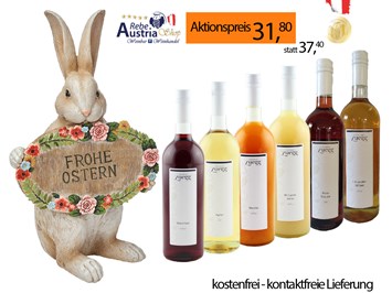 Rebe-Austria * Weinbar * Weinhandel * Schmankerln * regionale Produkte Produkt-Beispiele 6er Säfteverkostung * Österreicher