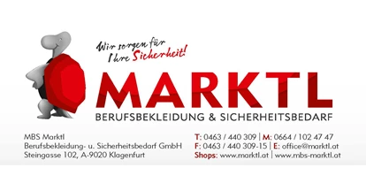 Händler - Klagenfurt - Seit über 30 Jahren sind wir Fachhändler für Arbeitsschutz aus Kärnten und haben mit Uvex, Mascot, Blakläder, Moldex, Hakro, Promodoro, Fruit of the Loom und vielen anderen Partnern ein komplettes Sortiment für Ihre Sicherheit.  - MBS Marktl Berufsbekleidung u. Sicherheitsbedarf GmbH