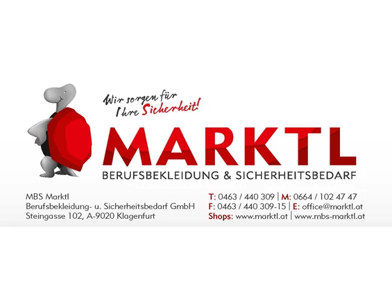 Unternehmen: Seit über 30 Jahren sind wir Fachhändler für Arbeitsschutz aus Kärnten und haben mit Uvex, Mascot, Blakläder, Moldex, Hakro, Promodoro, Fruit of the Loom und vielen anderen Partnern ein komplettes Sortiment für Ihre Sicherheit.  - MBS Marktl Berufsbekleidung u. Sicherheitsbedarf GmbH