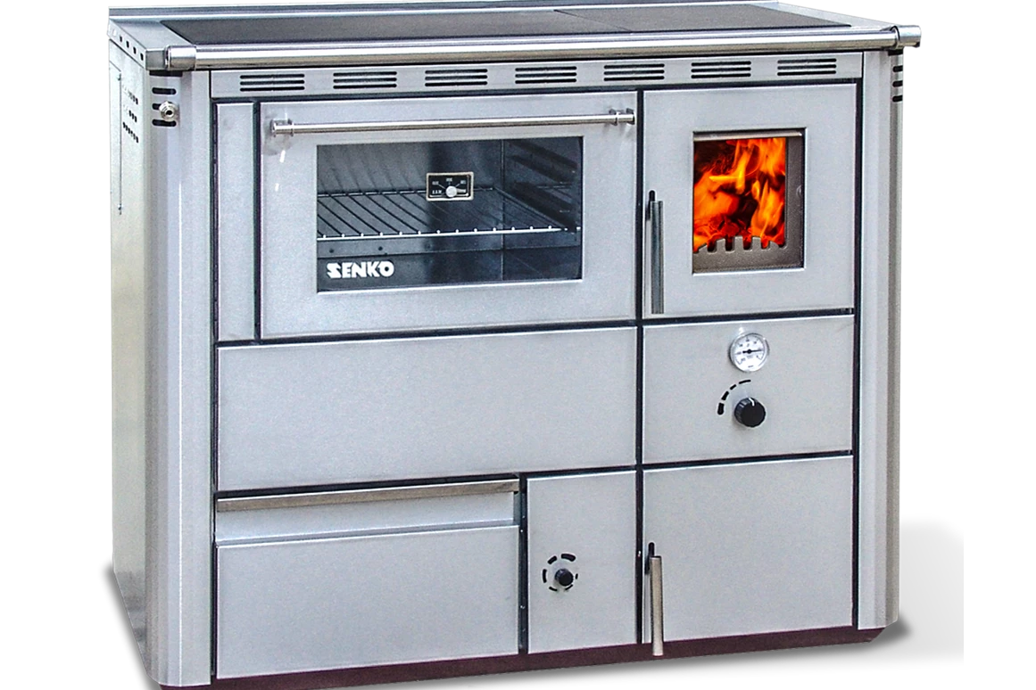 Unternehmen: Etagenherde 25 und 35 kW, Edelstahl oder drei Farben (bordeaux, anthrazit oder chremeiss) Anschluß rechts, links oder oben, mit oder ohne Backrohr, Ceranfeld optional - Ekoflam