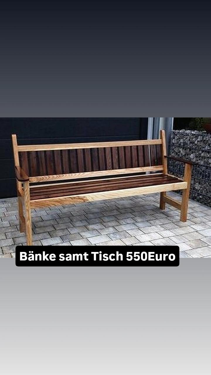 Unternehmen: Eschenbänke 2mx45cmx48'cm.Preis 550Euro. - Tischlerei- Dienstleistungsbetieb Grasser 