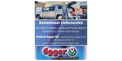 Händler - bevorzugter Kontakt: per WhatsApp - PLZ 9971 (Österreich) - Malerei Egger 