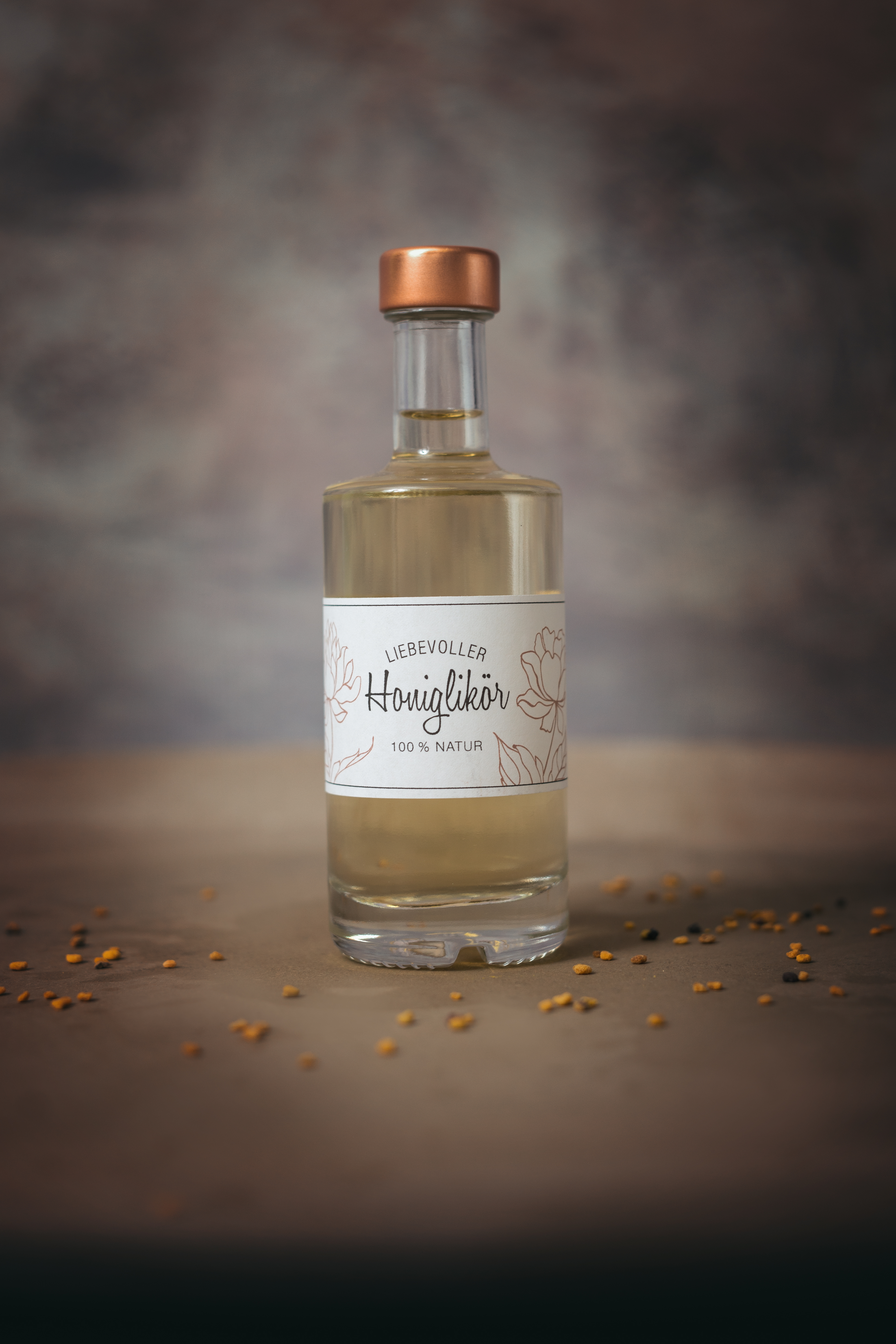 Honigatelier Vallant-Friesacher Produkt-Beispiele Liebevoller Honiglikör 100 ml