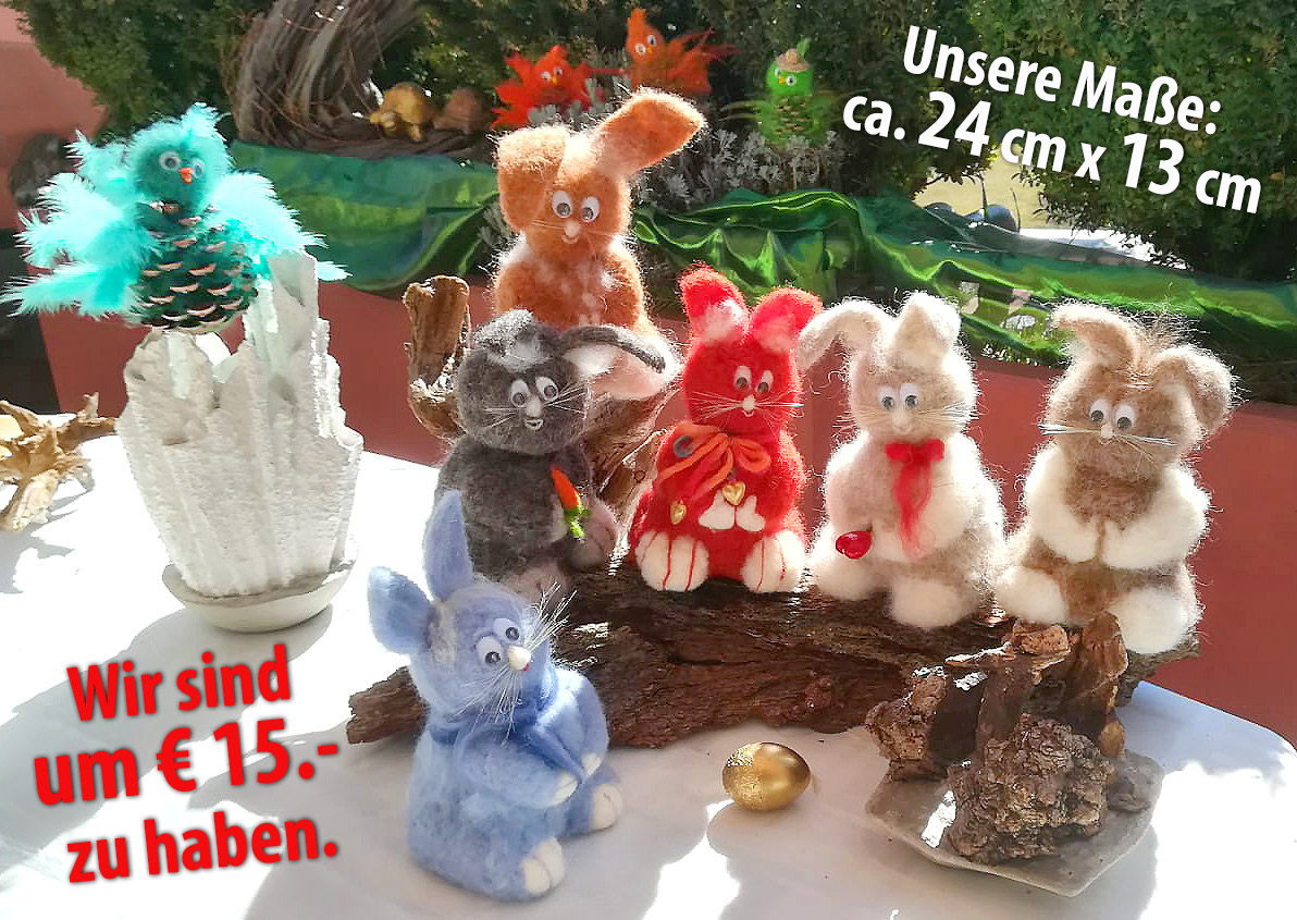 Händler - Bezirk Klagenfurt - Bio-Filzhasen - NaturKunstShop