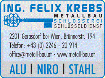 Ing. Felix Krebs Metallbau Schlosserei Schlüsseldienst Produkt-Beispiele Metallbau Schlosserei Schlüsseldiest
