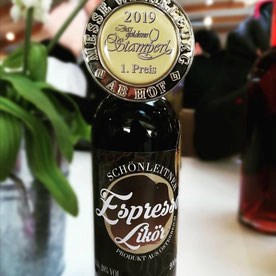 Schönleitner Spirituosen Produkt-Beispiele Espresso Likör Alk. 20% Vol