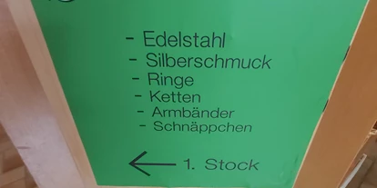 Händler - Ludesch - Wegbeschreibung zu meinem Geschäft im ersten Stock - Anja Micheelsen