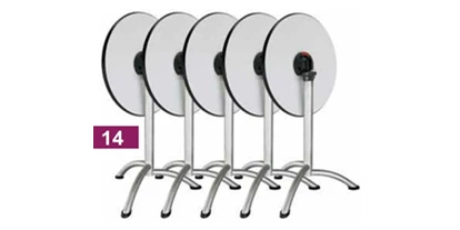 Händler - PLZ 4070 (Österreich) - Klapptischgestelle für runde Tischplatten, bei diesen Tischgestellen ist die Tischplatte seitlich abklappbar. 
https://www.moebel.org/Klapptisch-Klapptische.htm - Mitter - design and more