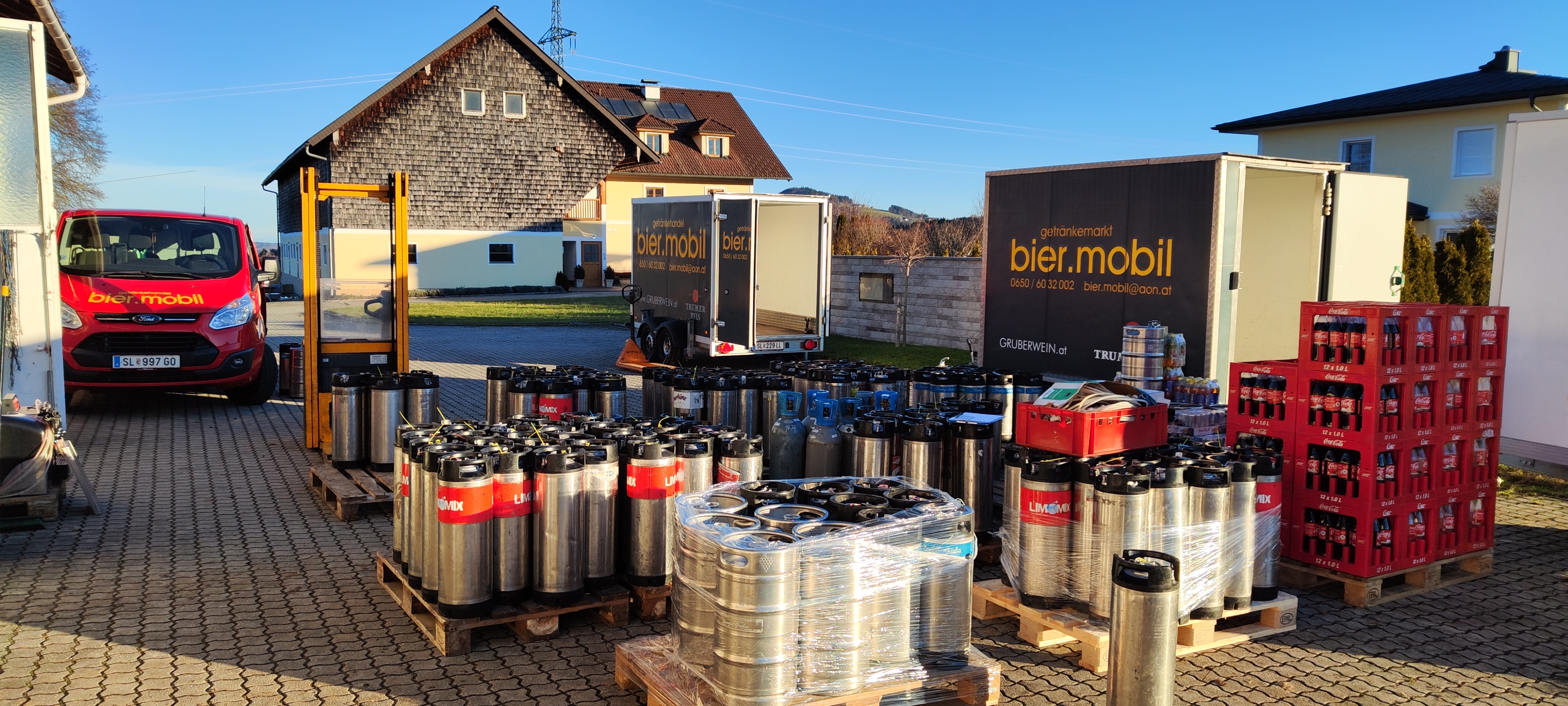 Händler - Palting - Zurückschreiben im Lager vom Stefanieball Seekirchen - bier.mobil Getränkehandel