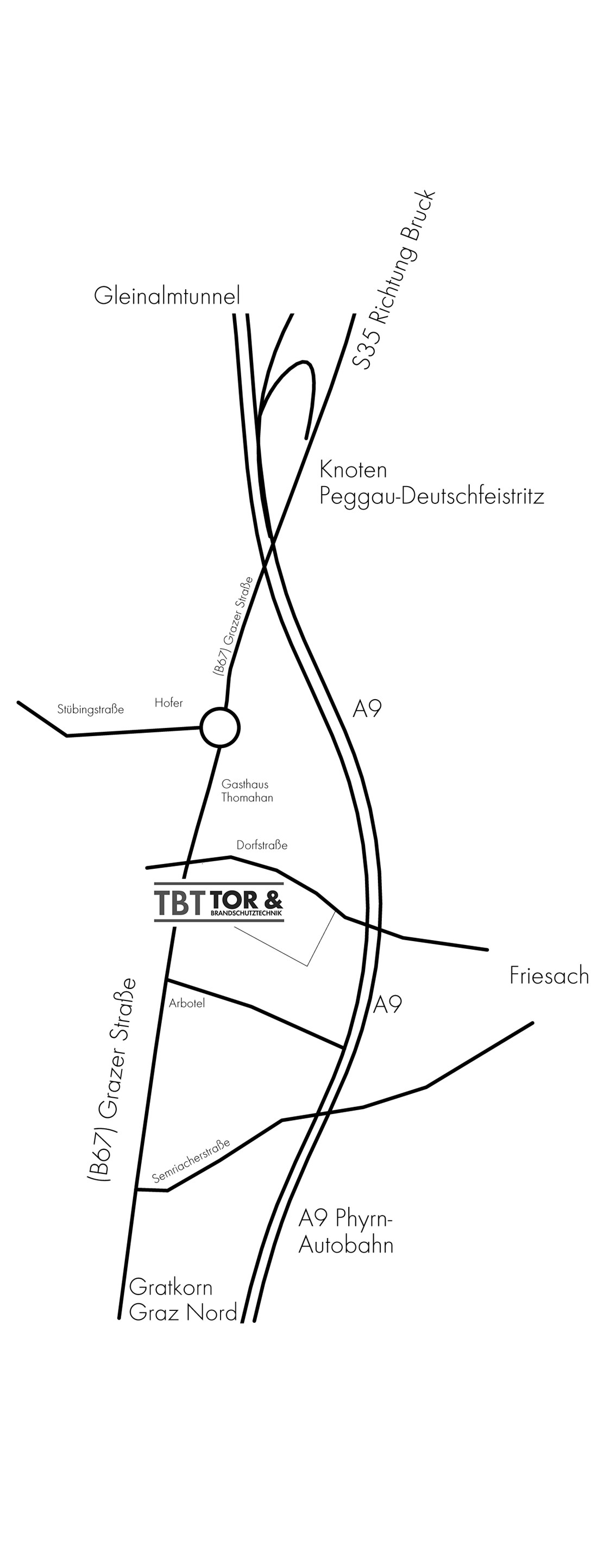 Unternehmen: Anfahrt - TBT – Tor & Brandschutztechnik GmbH