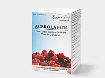 Cosmoterra Ernährungsberatung - Sabine Steinwender Produkt-Beispiele Acerola Plus