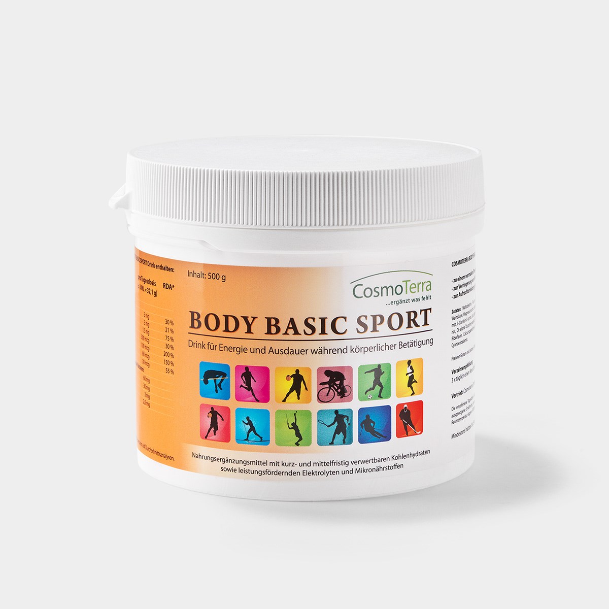 Cosmoterra Ernährungsberatung - Sabine Steinwender Produkt-Beispiele Body Basic Sport