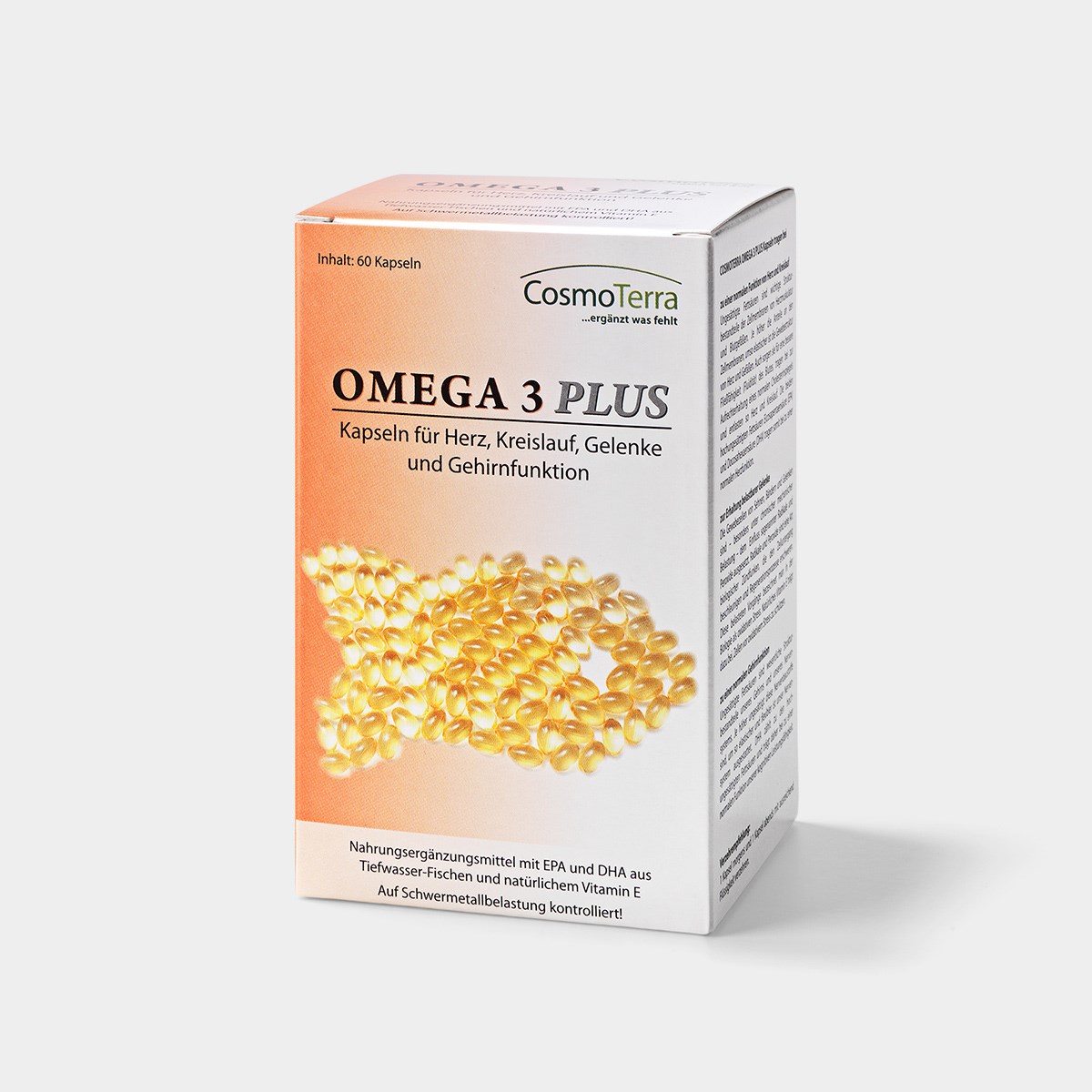 Cosmoterra Ernährungsberatung - Sabine Steinwender Produkt-Beispiele Omega 3 Plus