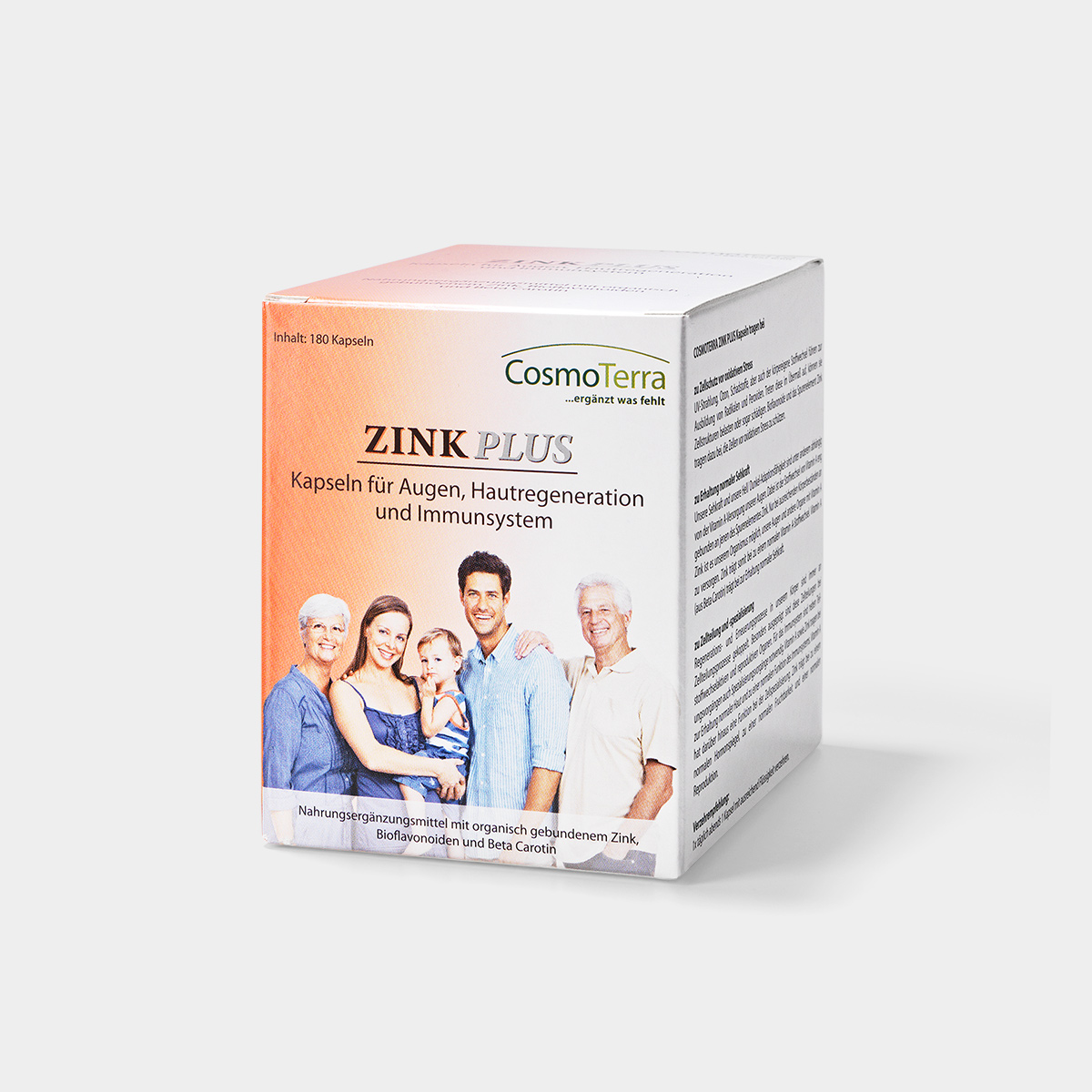 Cosmoterra Ernährungsberatung - Sabine Steinwender Produkt-Beispiele Zink Plus