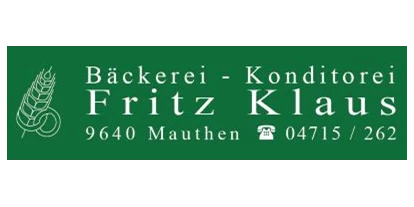 Händler - Art der Abholung: kontaktlose Übergabe - Pobersach (Greifenburg) - Bäckerei-Konditorei Fritz Klaus GmbH