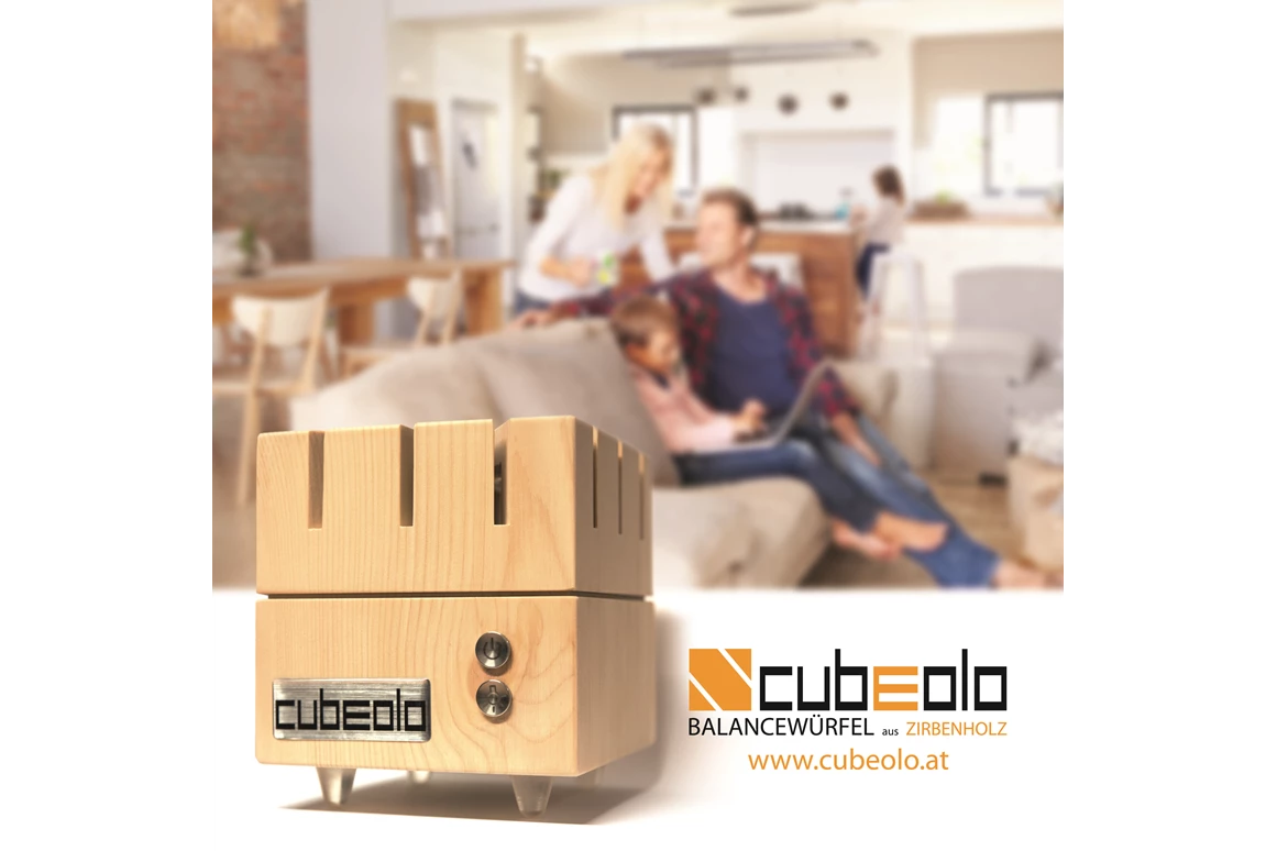 Unternehmen: CUBEOLO - BALANCEWÜRFEL aus Zirbenholz - ODT Vertriebs GmbH