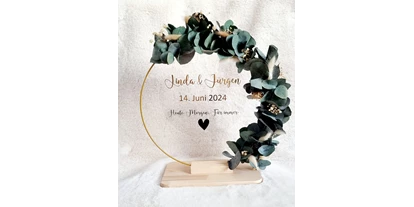 Händler - Fürstenfeld - Hochzeitsgeschenk (stehender Loop mit Trockenblumen) - Frau Dekokram