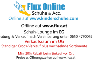 Unternehmen: Flux Online Logo - Flux Online Schuhe & Acc. - www.kinderschuhe.com