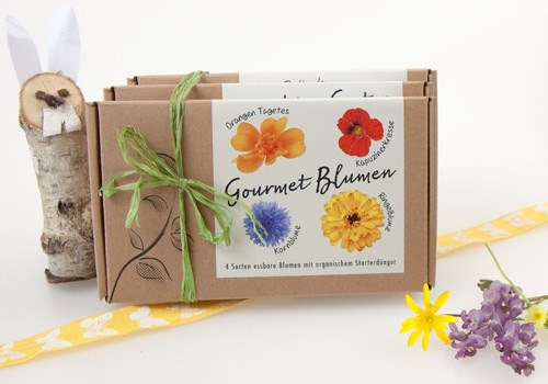 Unternehmen: Blumensamen-Set "Gourmet Blumen", Samen von essbaren Blumen - naturkraftwerk e.U.
